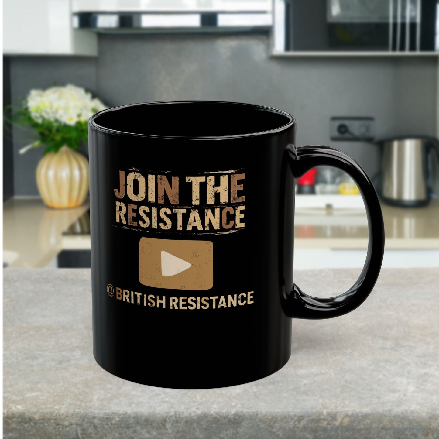 Join the Resistance | Call to Action | Black Ceramic Coffee Mug