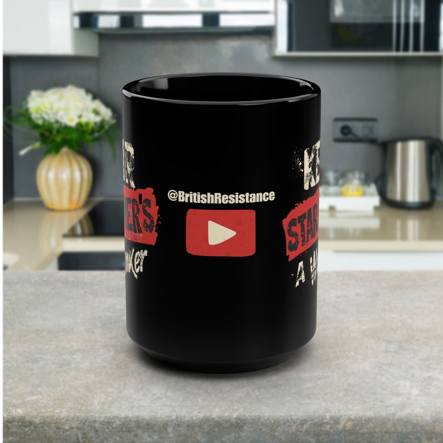 Join the Resistance | KSAW | Black Ceramic Coffee Mug