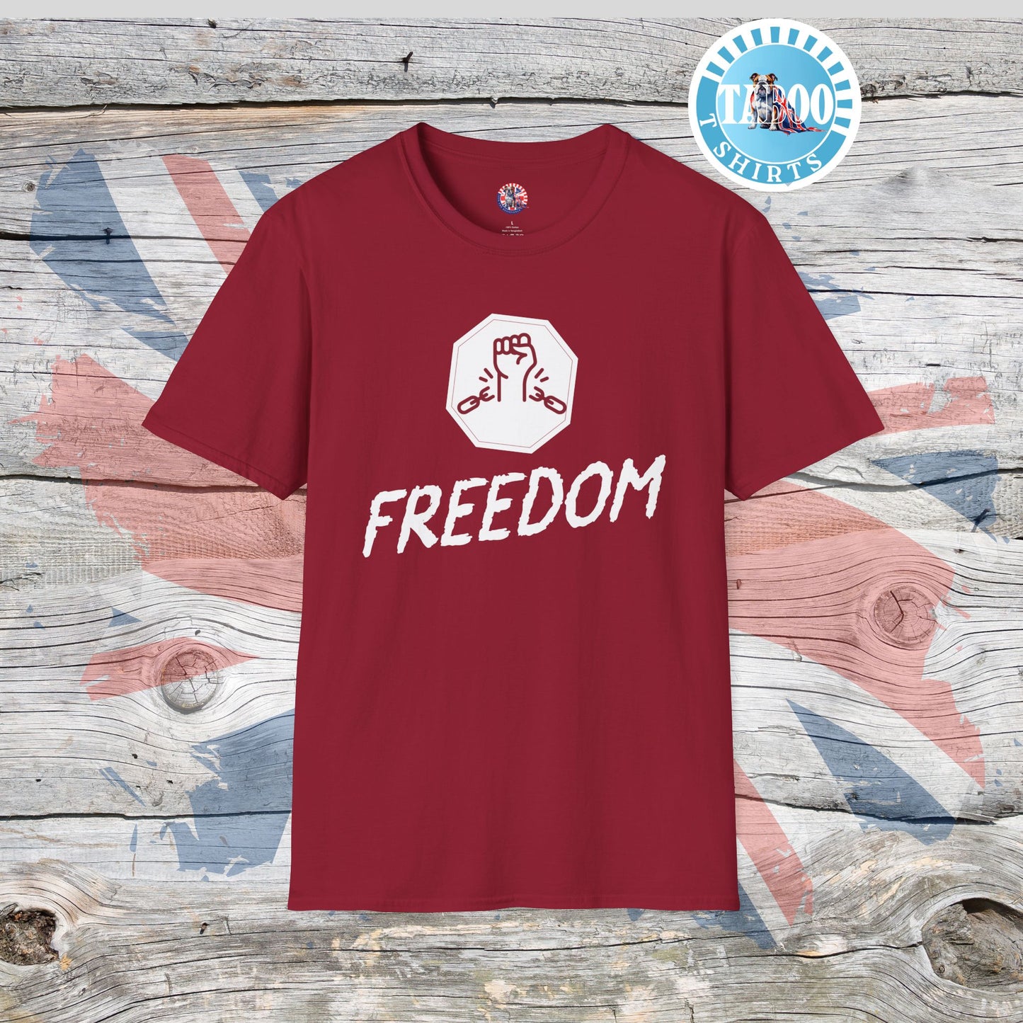 FREEDOM Unisex T-Shirt – Bold Comfort Meets Conscious Style