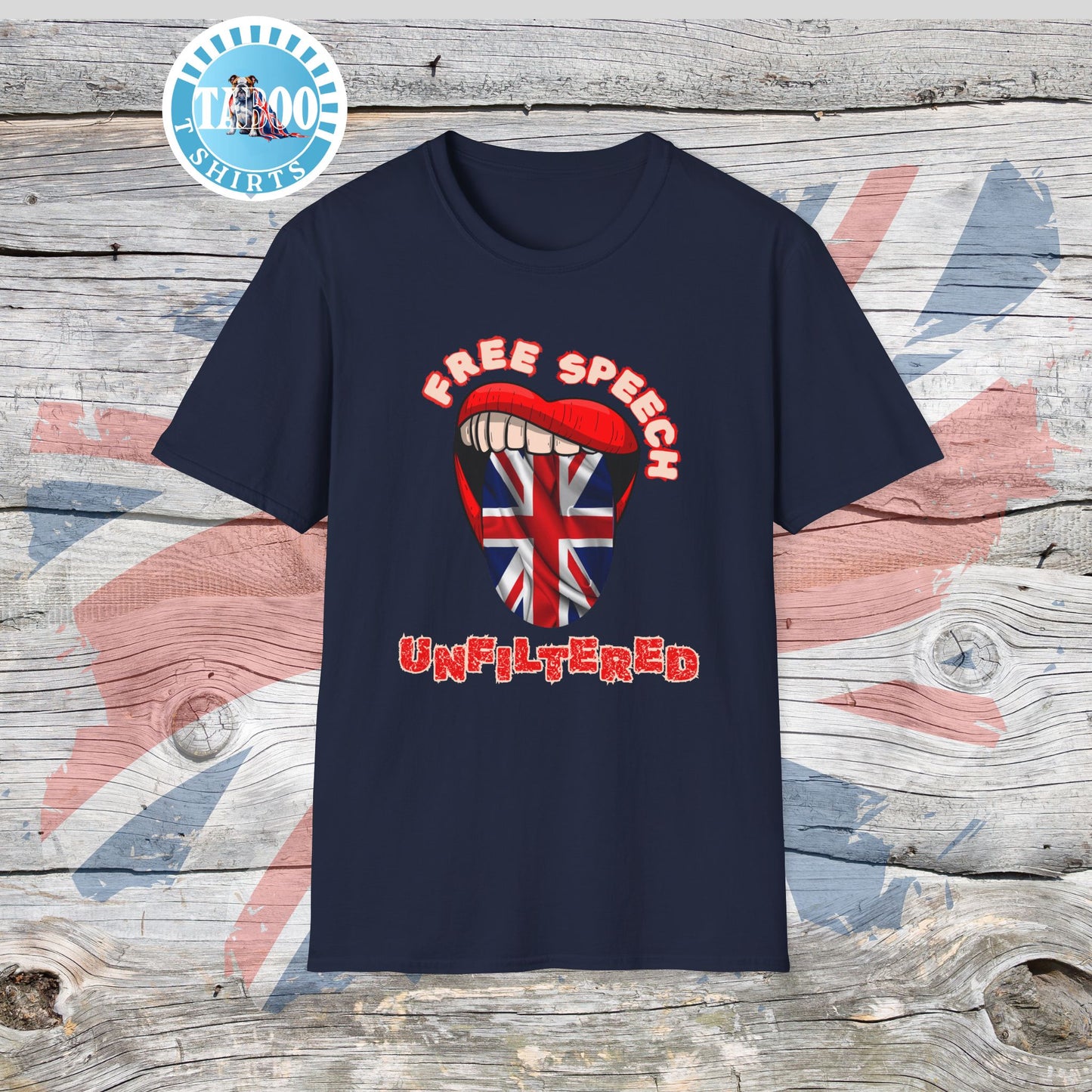Free Speech Unfiltered British Politics T-shirt