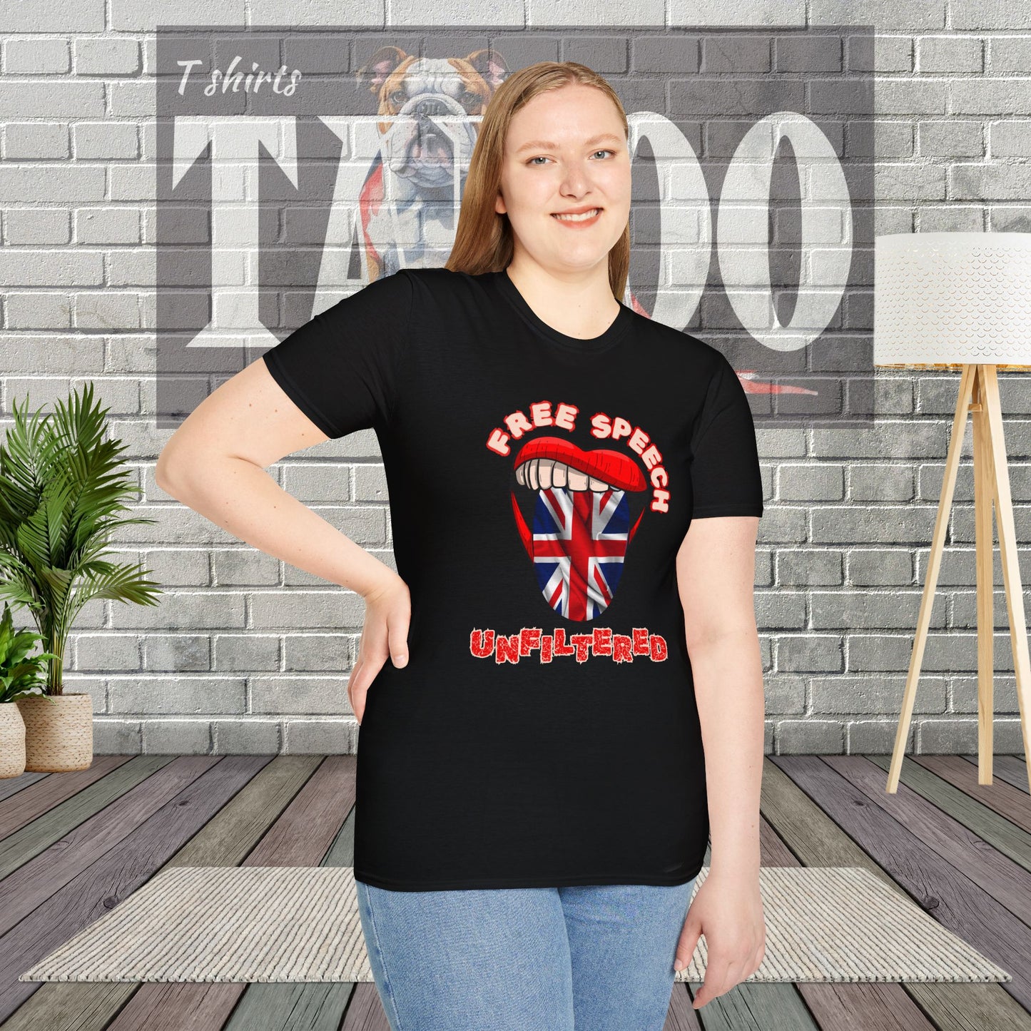 Free Speech Unfiltered British Politics T-shirt