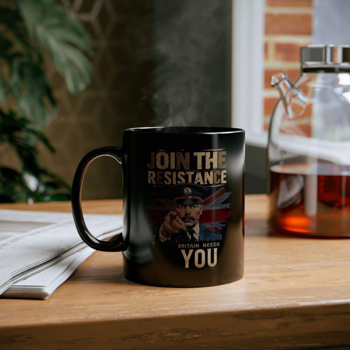 Join the Resistance | Call to Action | Black Ceramic Coffee Mug