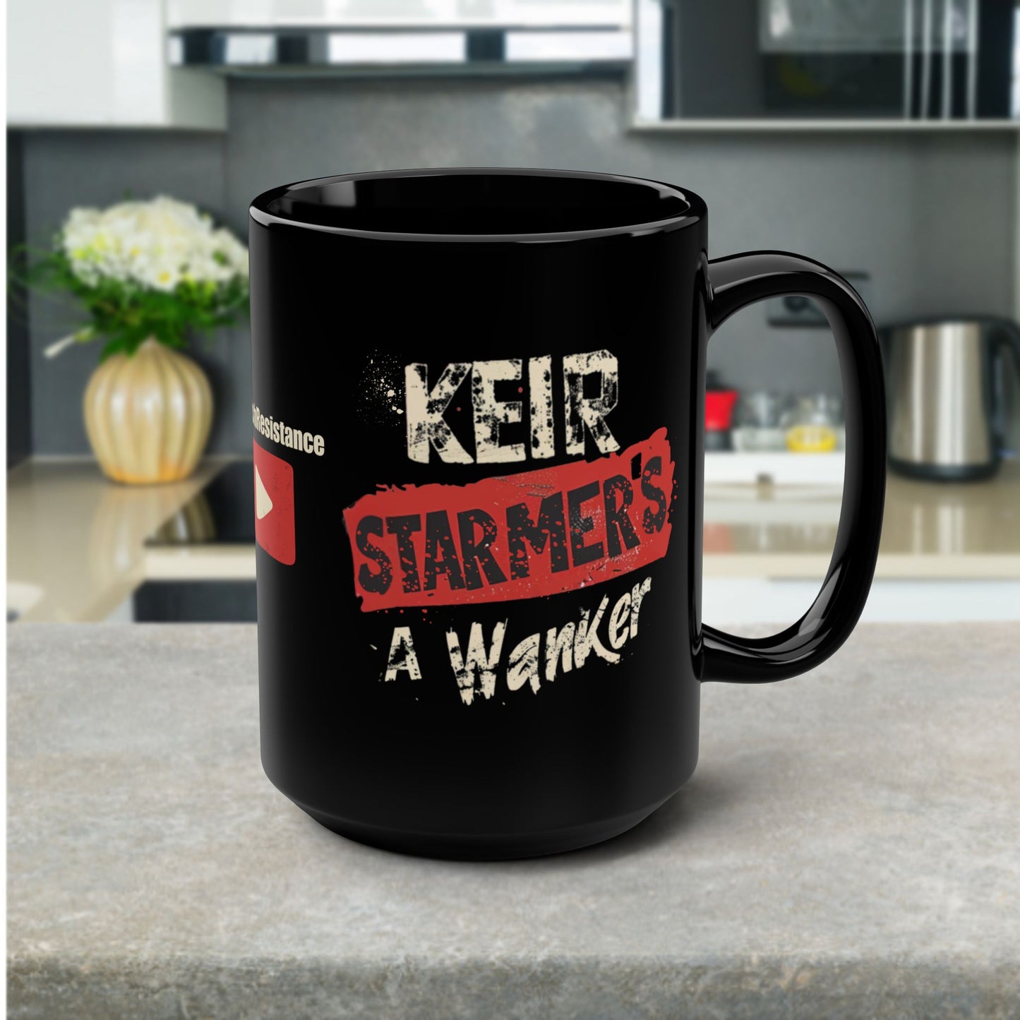 Join the Resistance | KSAW | Black Ceramic Coffee Mug