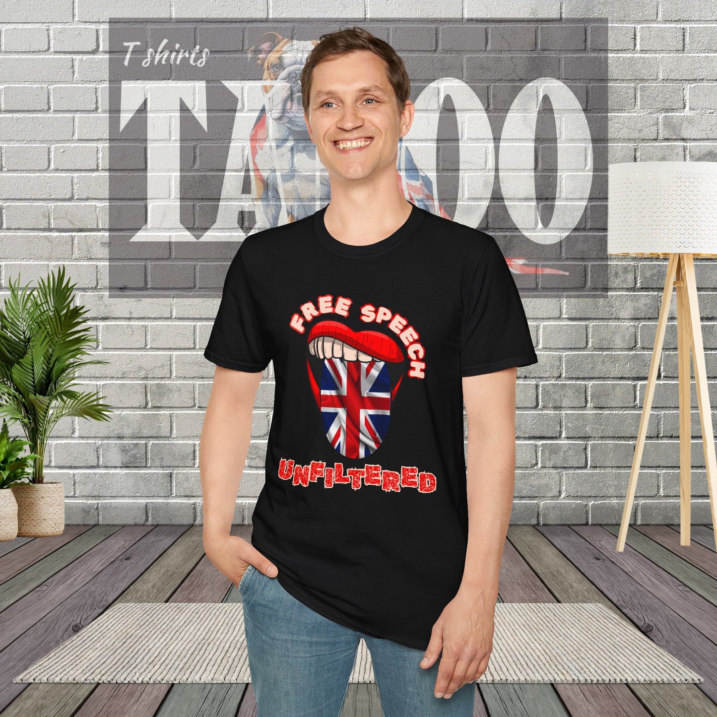 Free Speech Unfiltered British Politics T-shirt