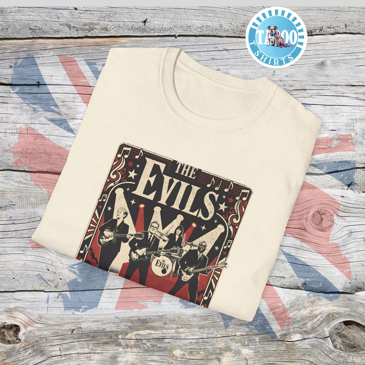 THE EVILS: Starmer's Vintage Band Tour Edition T-Shirt