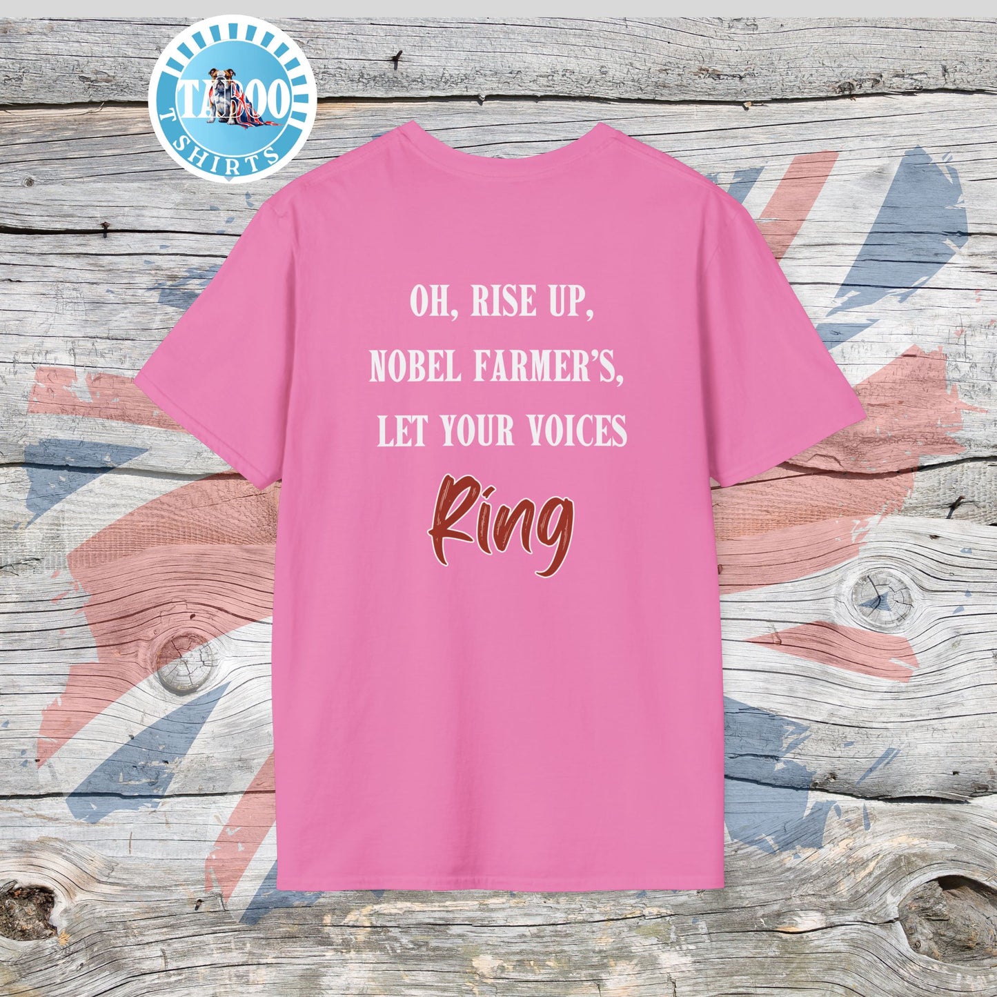 Fields of Our Future T-Shirt – The Tractor Jacks UK Farmers Statement Tee | Politics Fans