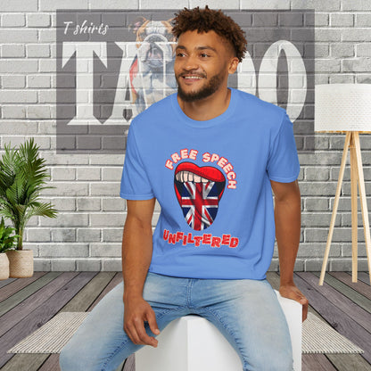 Free Speech Unfiltered British Politics T-shirt