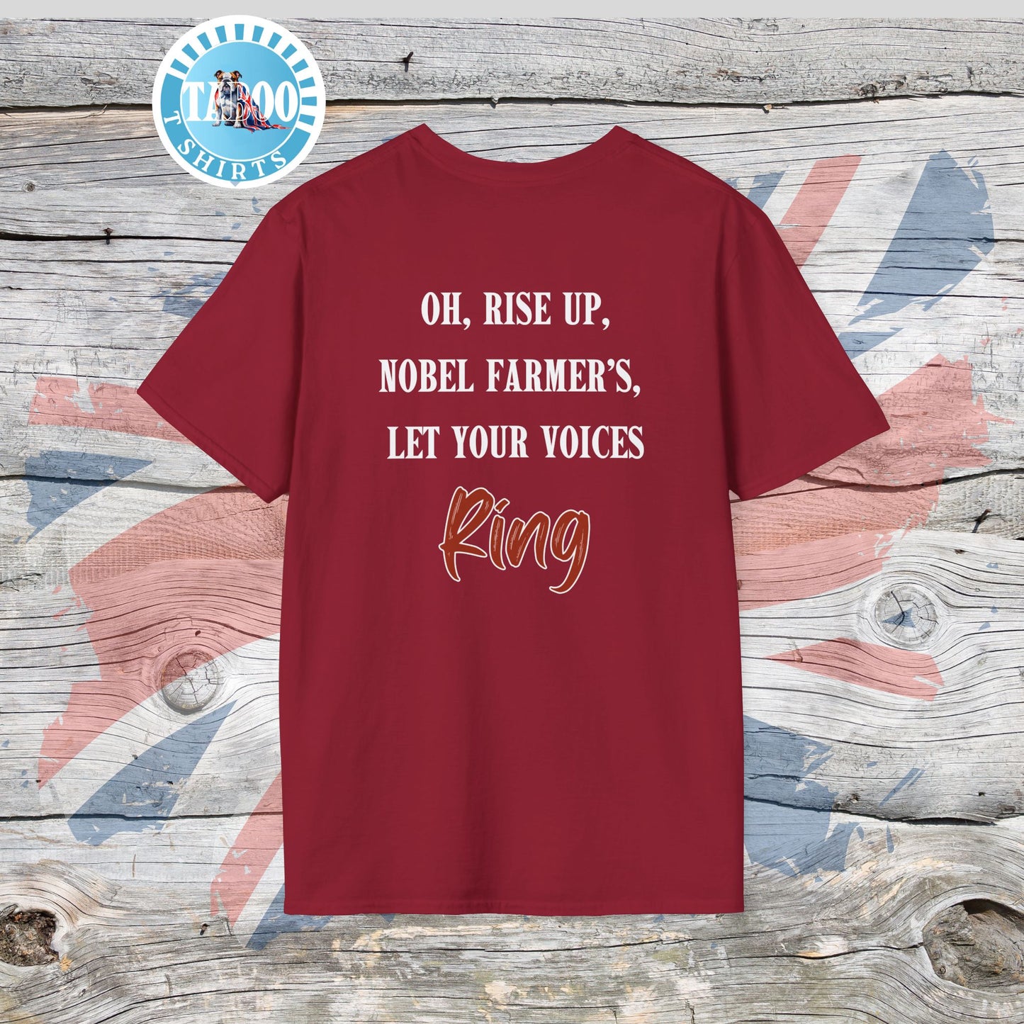Fields of Our Future T-Shirt – The Tractor Jacks UK Farmers Statement Tee | Politics Fans