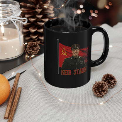 Keir Starlin | Prime Minister Sir Keir Starmer | Black Ceramic Coffee Mug
