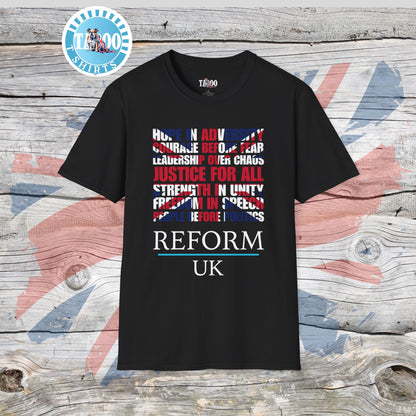 Reform UK Union Jack Politics T-Shirt