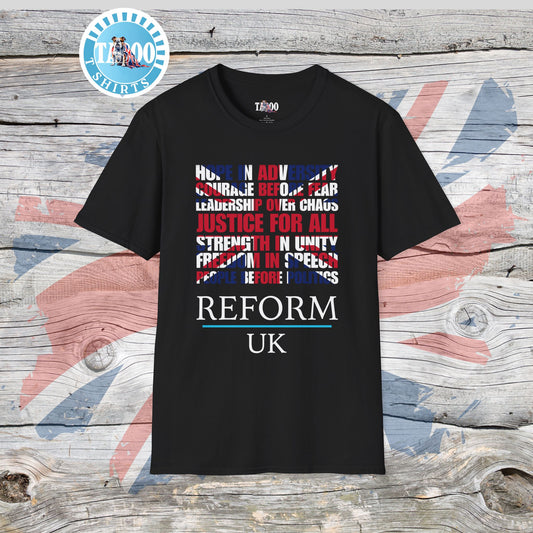 Reform UK Union Jack Politics T-Shirt