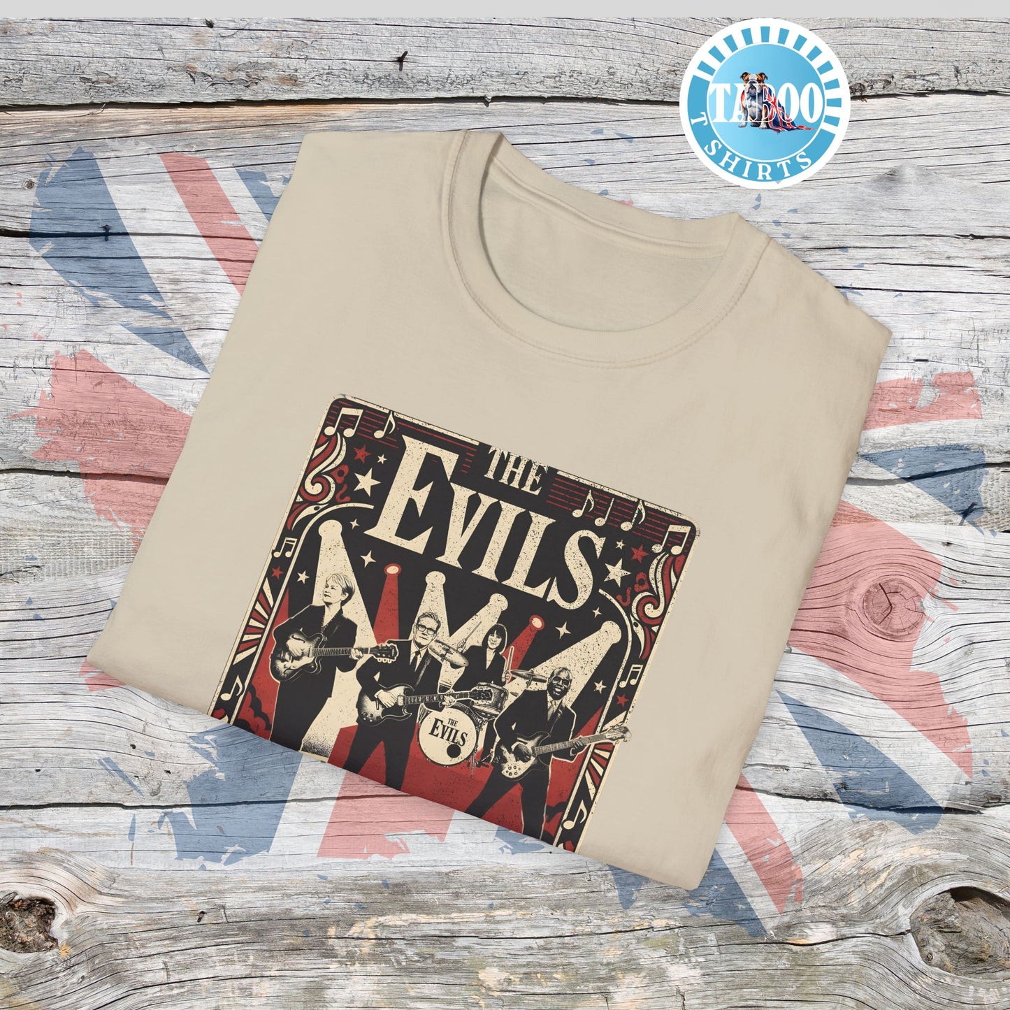 THE EVILS: Starmer's Vintage Band Tour Edition T-Shirt
