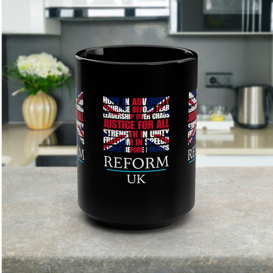 Reform UK Union Jack Politics Ceramic Coffee Mug