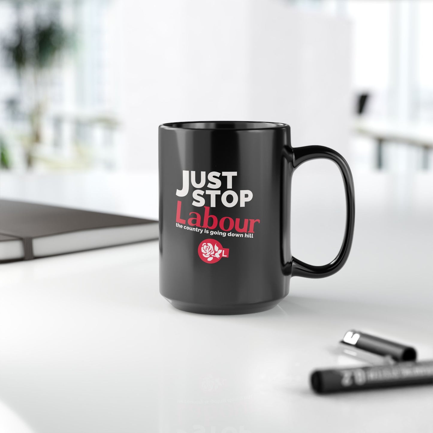 Just Stop Labour" Political T-Shirt – Reform UK Statement Tee for UK Politics Fans