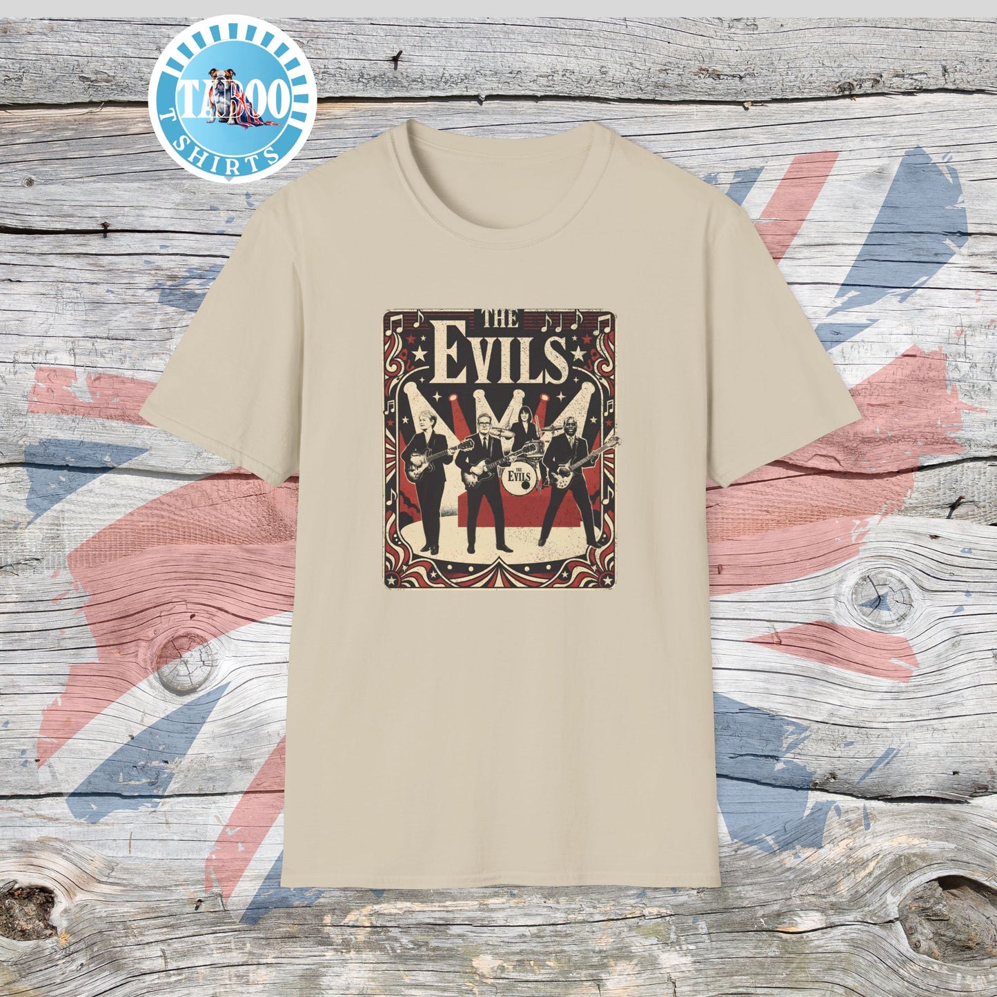 THE EVILS: Starmer's Vintage Band Tour Edition T-Shirt