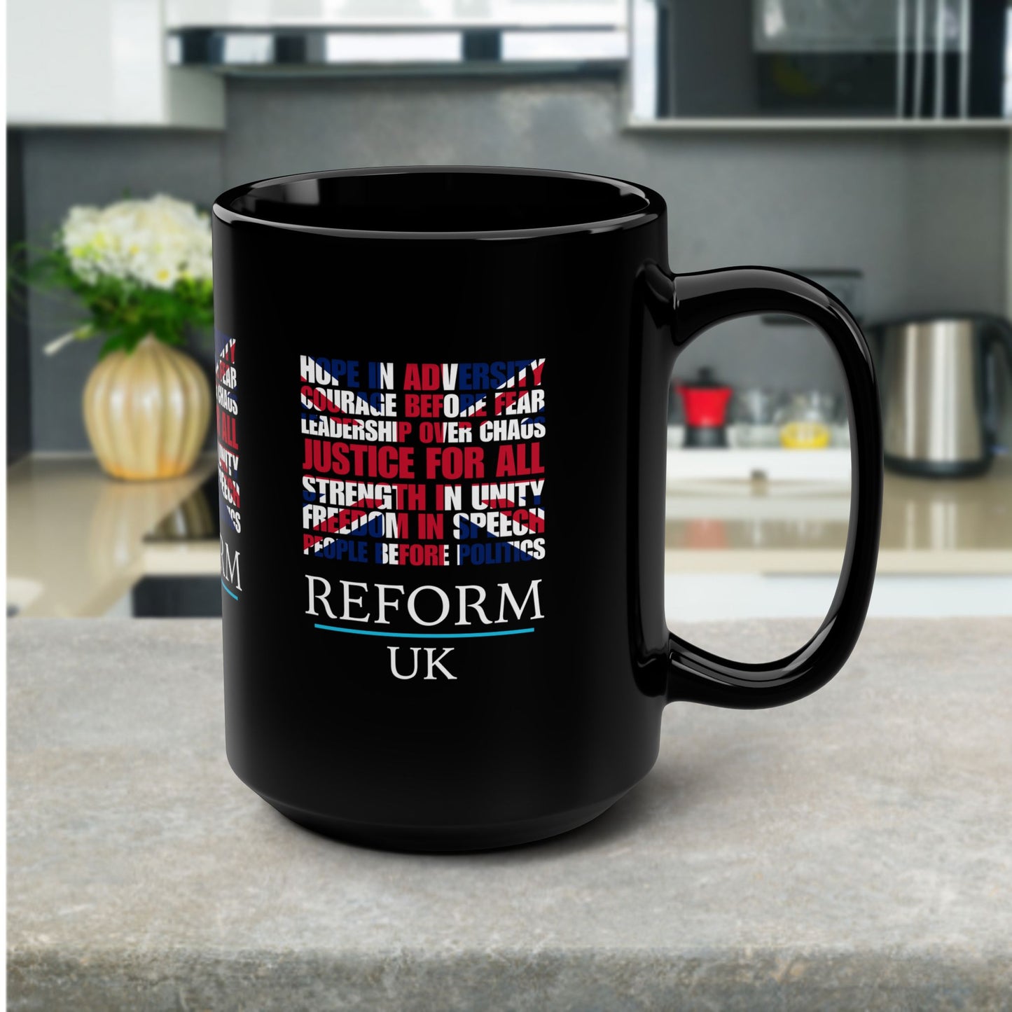 Reform UK Union Jack Politics Ceramic Coffee Mug