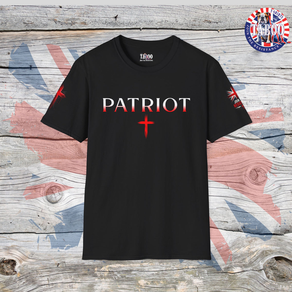 PATRIOT | White and Red T-Shirt