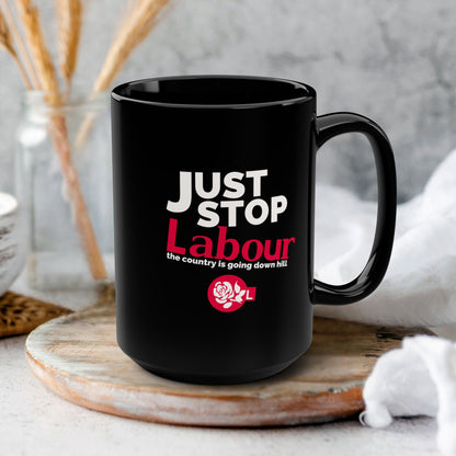 Just Stop Labour" Political T-Shirt – Reform UK Statement Tee for UK Politics Fans