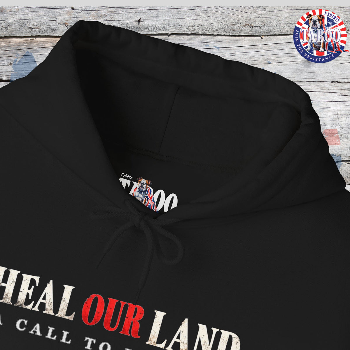 HEAL OUR LAND | 2 CHRONICLES 7:14 | Christian Patriotic Black Hoodie