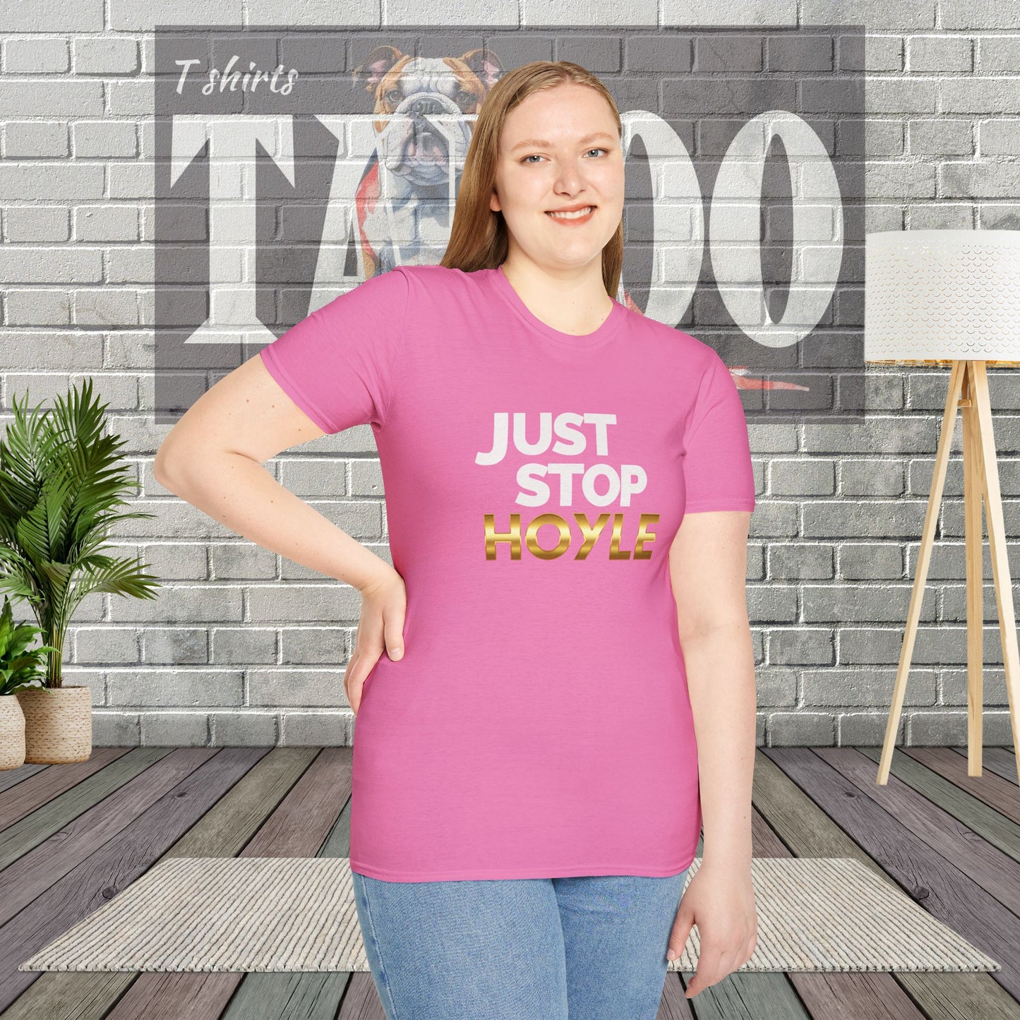 Just Stop Hoyle T-Shirt – Bold, Political, and Unapologetic