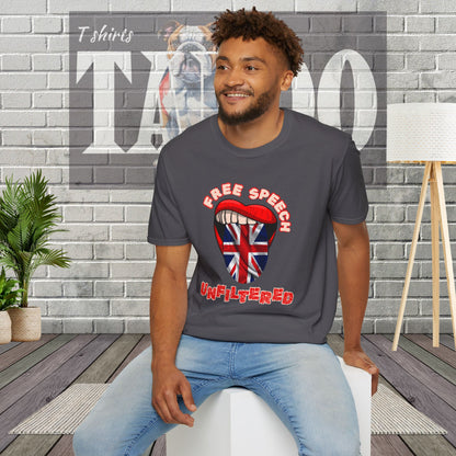 Free Speech Unfiltered British Politics T-shirt