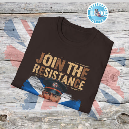 Join the Resistance T-Shirt – "Scotland" Rallying, Patriotic Call To Action Shirt