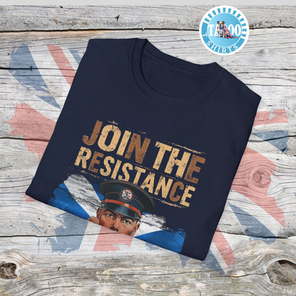 Join the Resistance T-Shirt – "Scotland" Rallying, Patriotic Call To Action Shirt