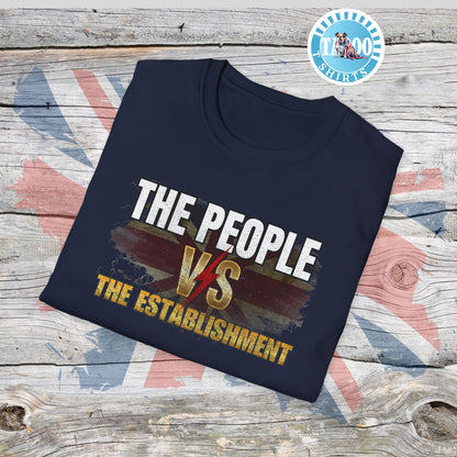 The People vs The Establishment T-Shirt | Reform UK Supporter Tee