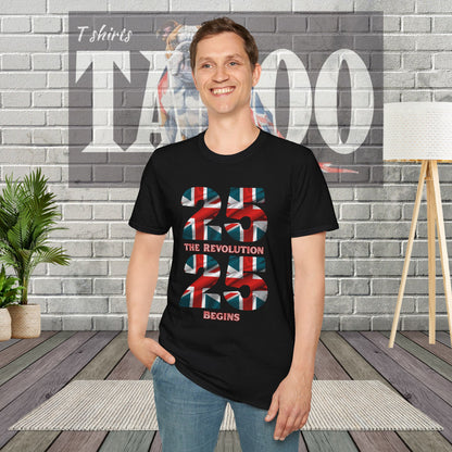Reform 25 25 The Revolution Begins T-Shirt | Local Elections 2/5/25