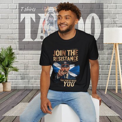 Join the Resistance T-Shirt – "Scotland" Rallying, Patriotic Call To Action Shirt