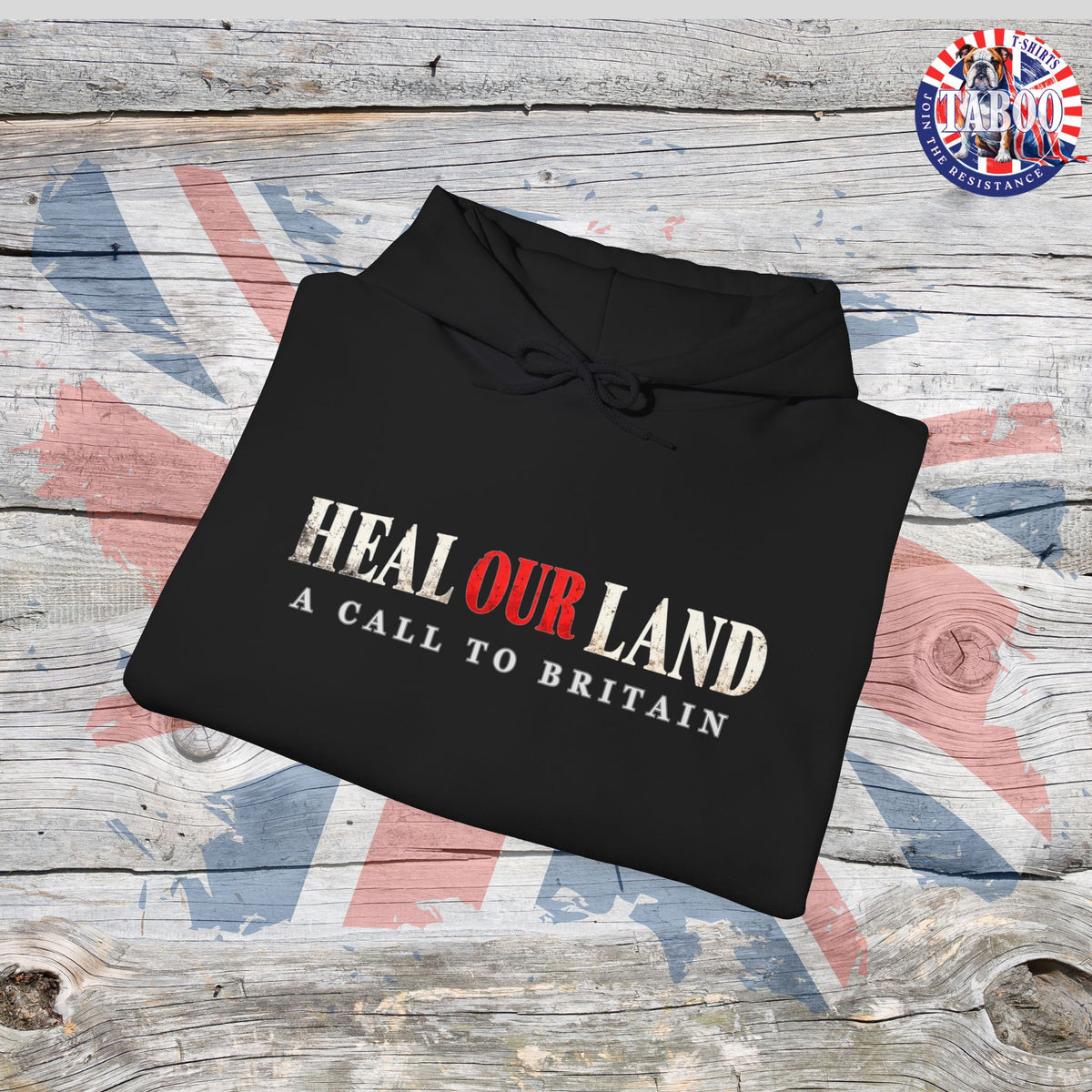 HEAL OUR LAND | 2 CHRONICLES 7:14 | Christian Patriotic Black Hoodie