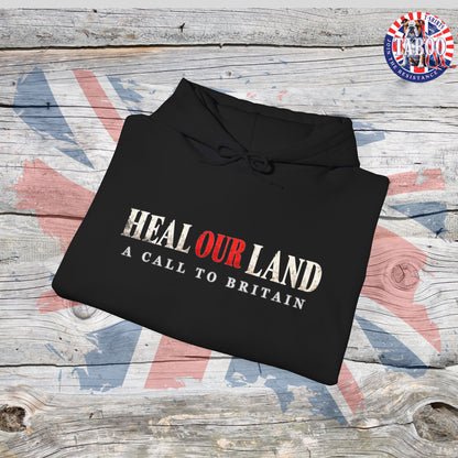 HEAL OUR LAND | 2 CHRONICLES 7:14 | Christian Patriotic Black Hoodie