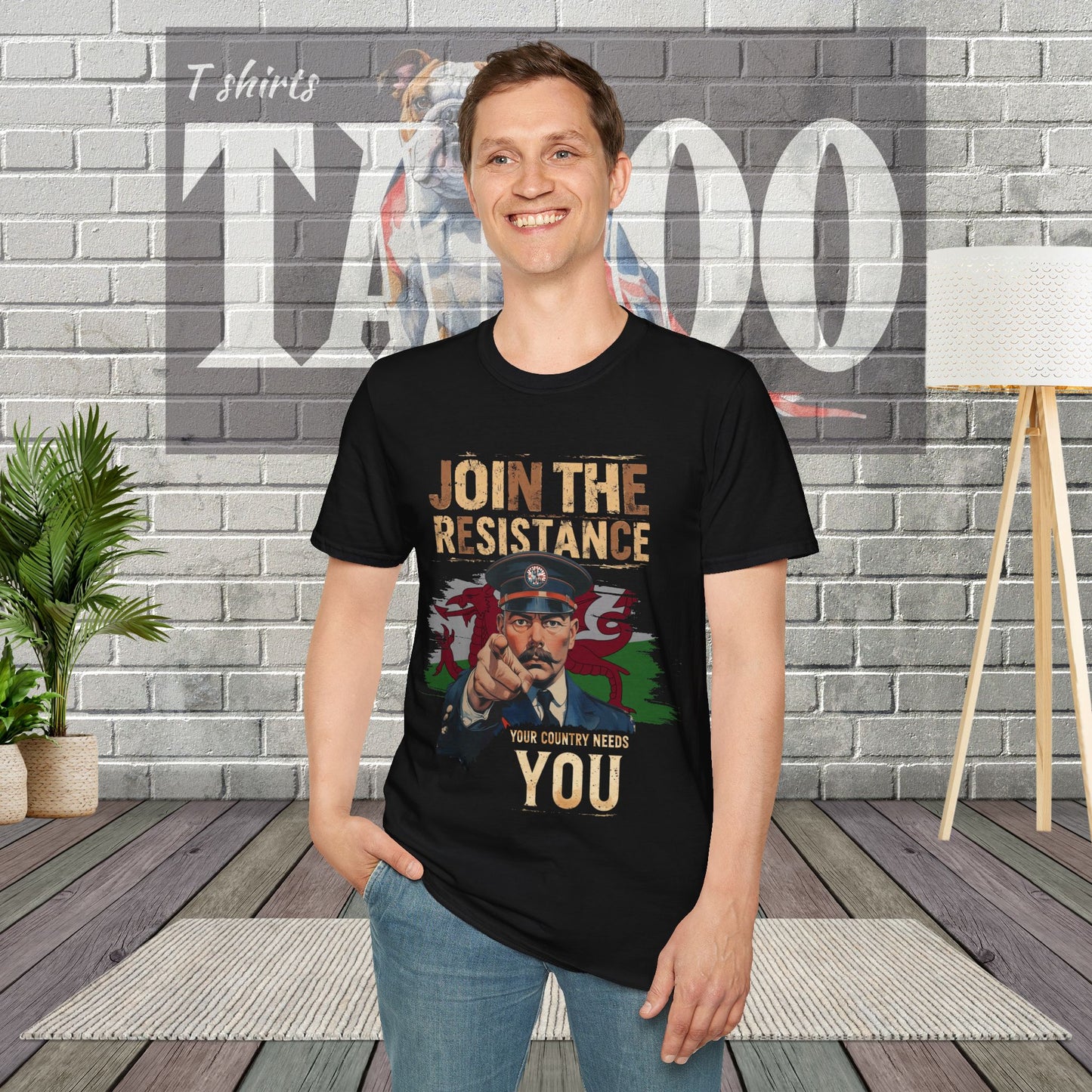 Join the Resistance T-Shirt – Rallying, "Wales" Patriotic Call To Action Shirt