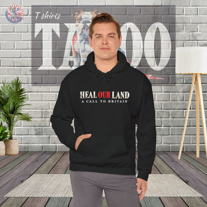HEAL OUR LAND | 2 CHRONICLES 7:14 | Christian Patriotic Black Hoodie