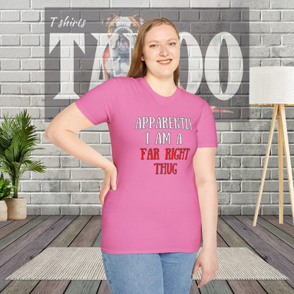 "Far Right Thug" Political T-Shirt – Tee for UK Politics Fans