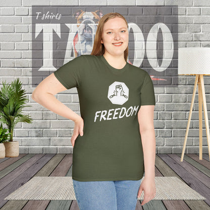FREEDOM Unisex T-Shirt – Bold Comfort Meets Conscious Style