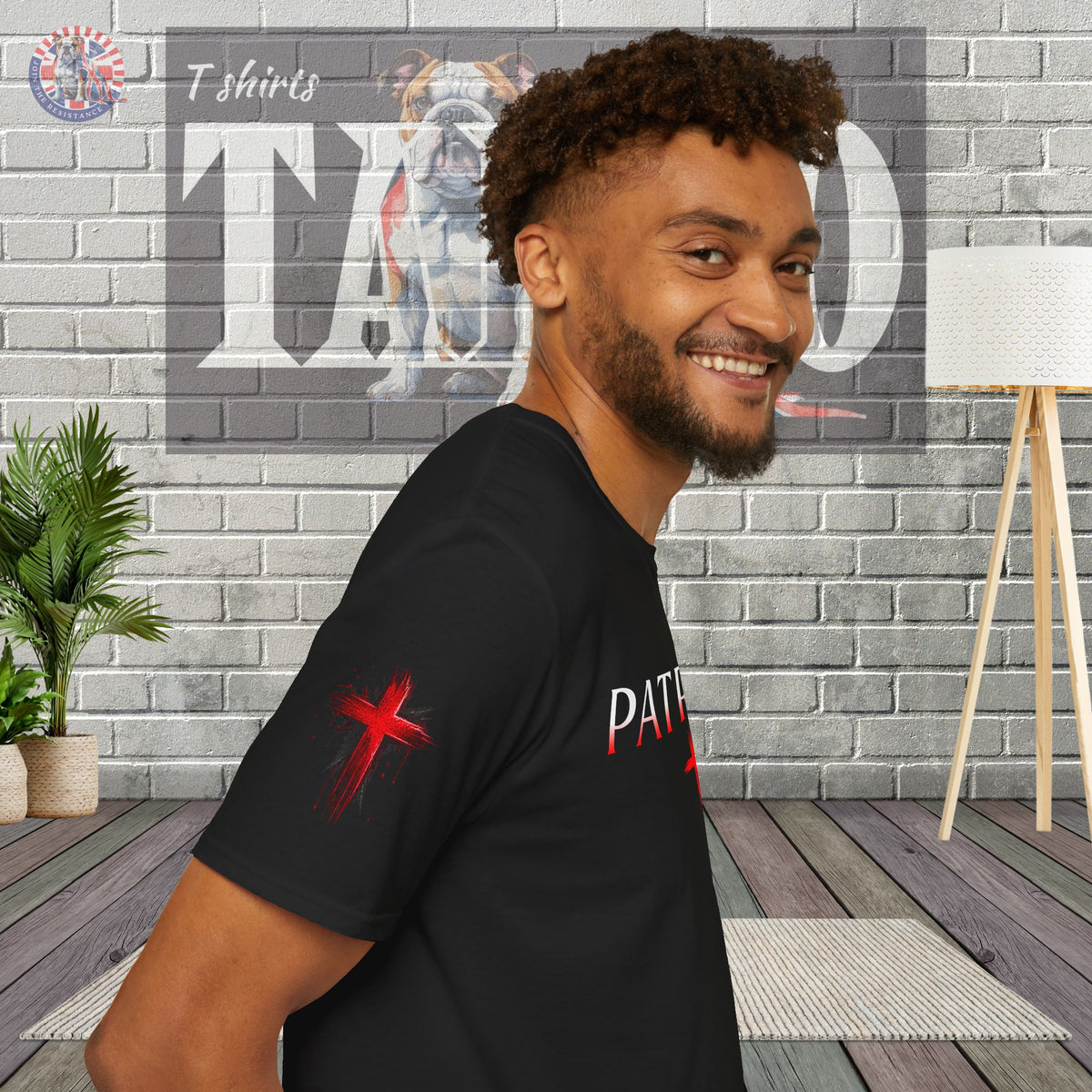 PATRIOT | White and Red T-Shirt