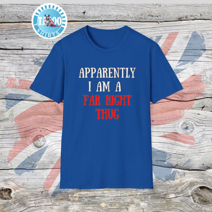 "Far Right Thug" Political T-Shirt – Tee for UK Politics Fans