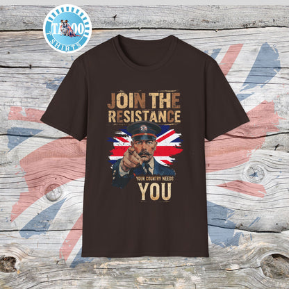 Join the Resistance T-Shirt – Rallying, "Union" Patriotic Call To Action Shirt