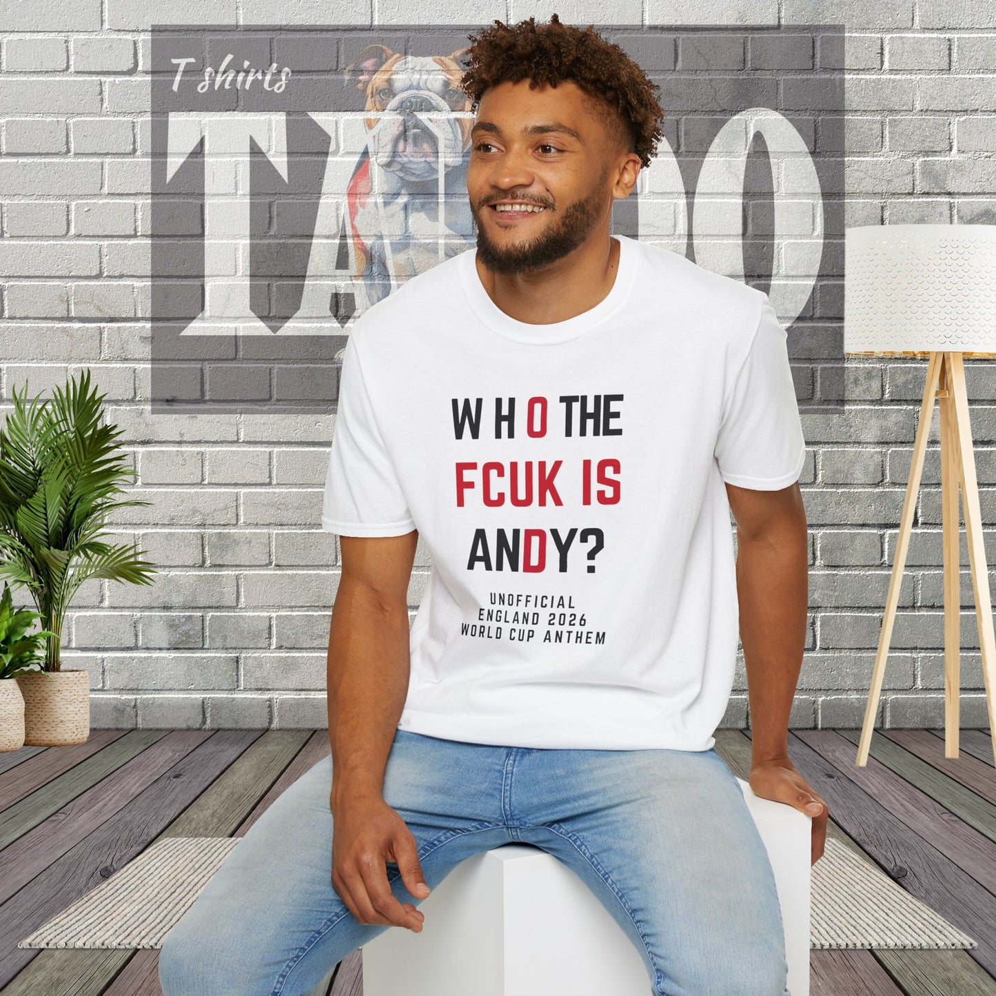 Who The FCUK Is Andy | England's Unofficial World Cup 2026 Anthem T-Shirt