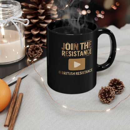 Join the Resistance | Call to Action | Black Ceramic Coffee Mug