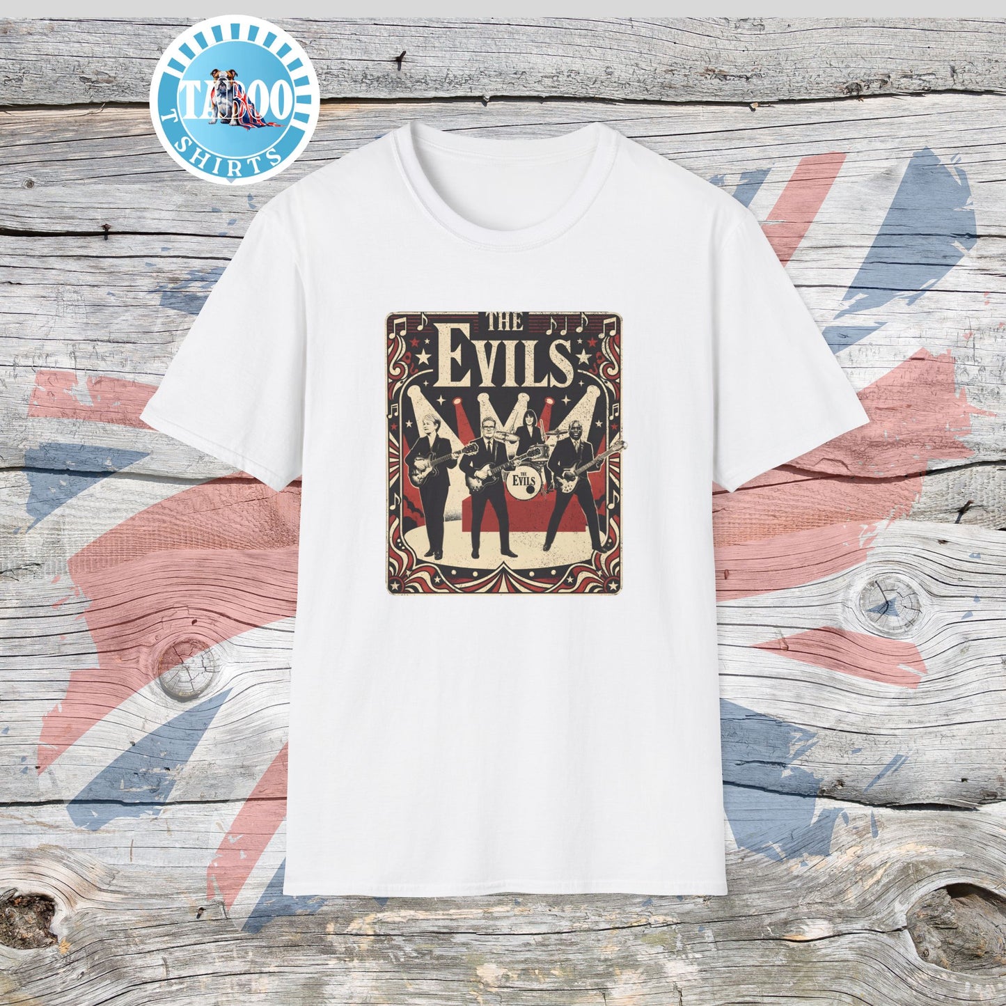 THE EVILS: Starmer's Vintage Band Tour Edition T-Shirt