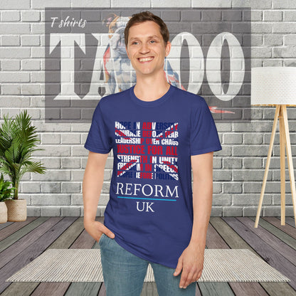 Reform UK Union Jack Politics T-Shirt