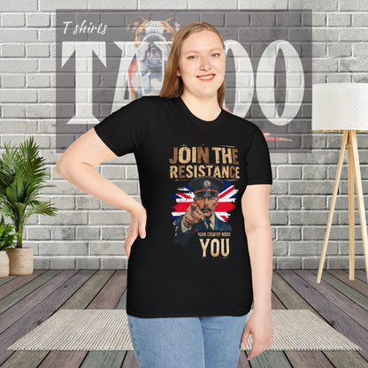 Join the Resistance T-Shirt – Rallying, "Union" Patriotic Call To Action Shirt