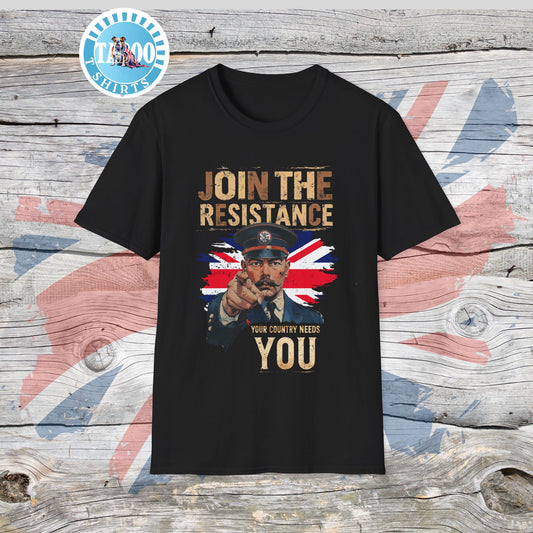 Join the Resistance T-Shirt – Rallying, "Union" Patriotic Call To Action Shirt