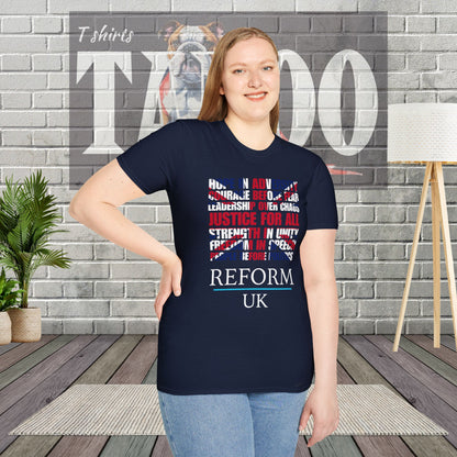 Reform UK Union Jack Politics T-Shirt