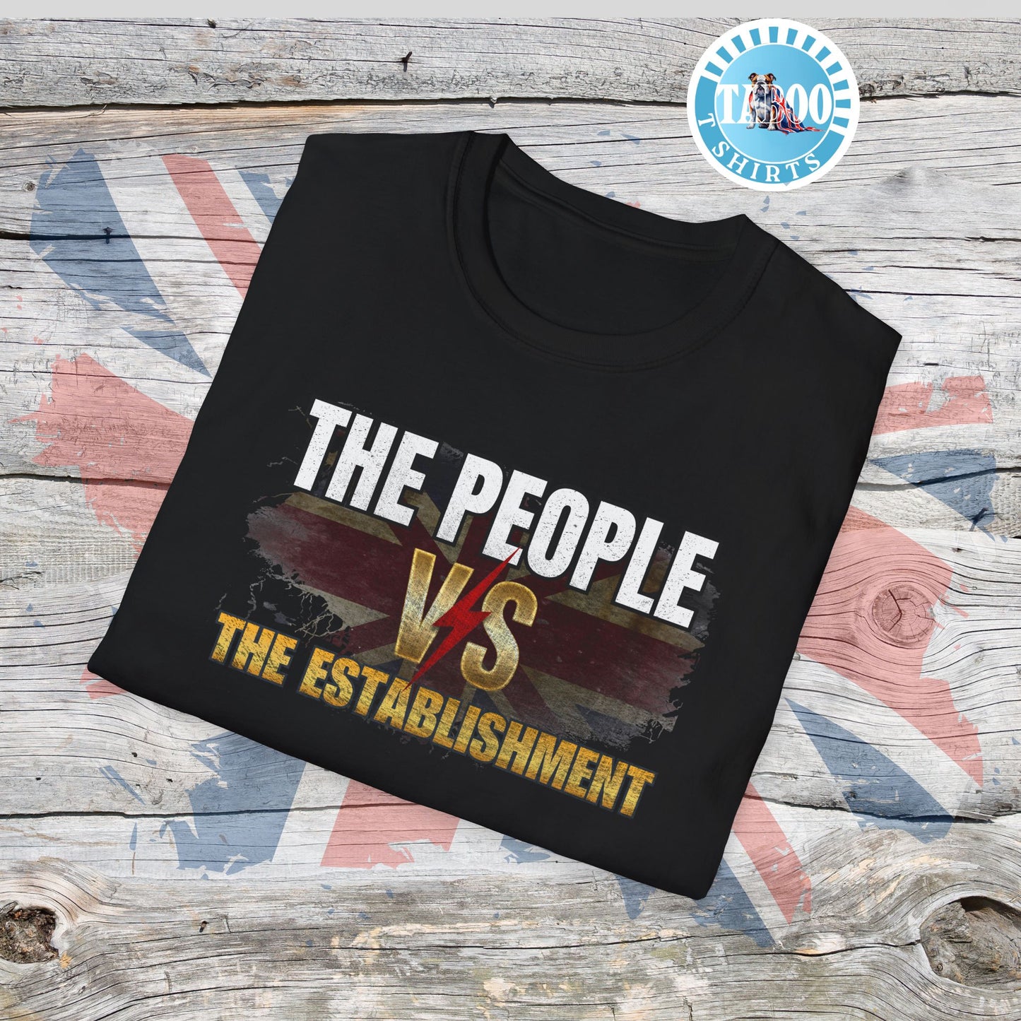 The People vs The Establishment T-Shirt | Reform UK Supporter Tee