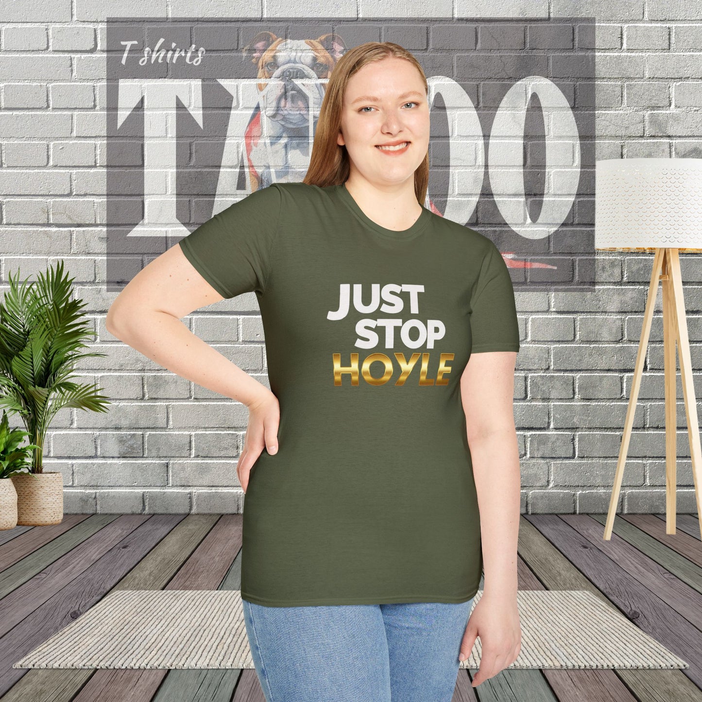 Just Stop Hoyle T-Shirt – Bold, Political, and Unapologetic