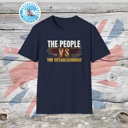 The People vs The Establishment T-Shirt | Reform UK Supporter Tee