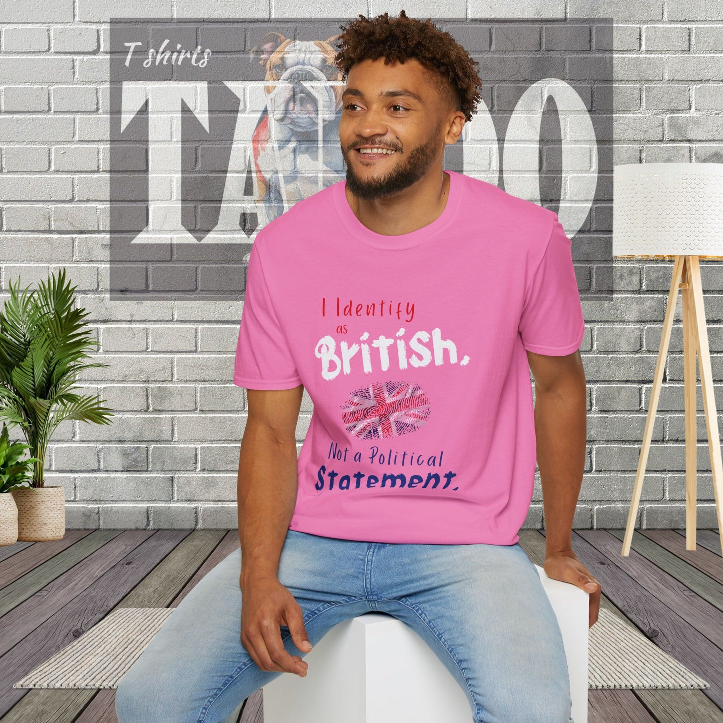 I Identify as British. Not a Political Statement. T-shirt